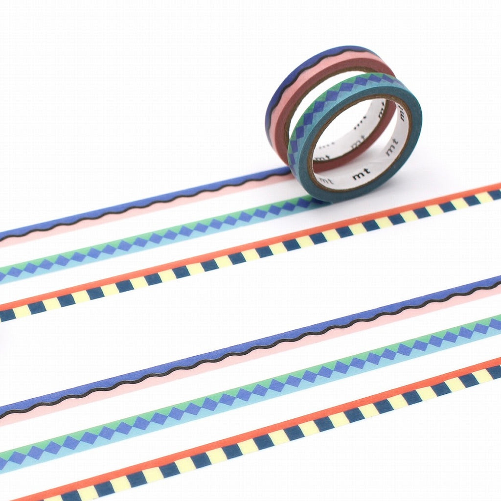 MT x Papier Tigre Pool | 3 Rolls Slim Washi Tape