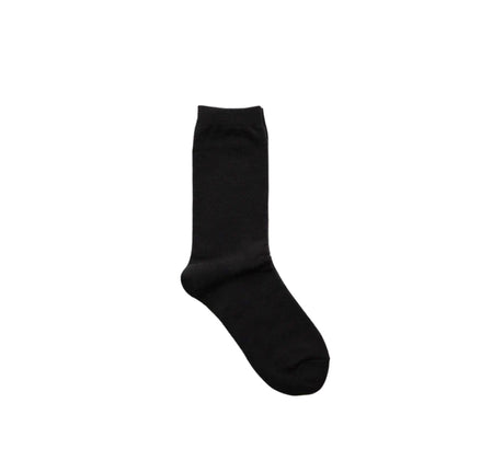 Hakne Silk Cotton Double-Faced Socks | Dark Mocha