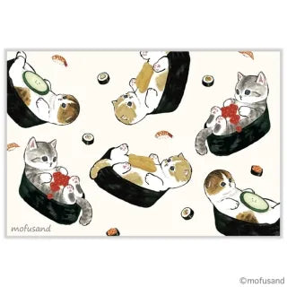 Mofusand Sushi Postacard