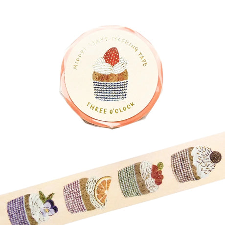 Midori Asano Three O'Clock Foil Stamped Tape