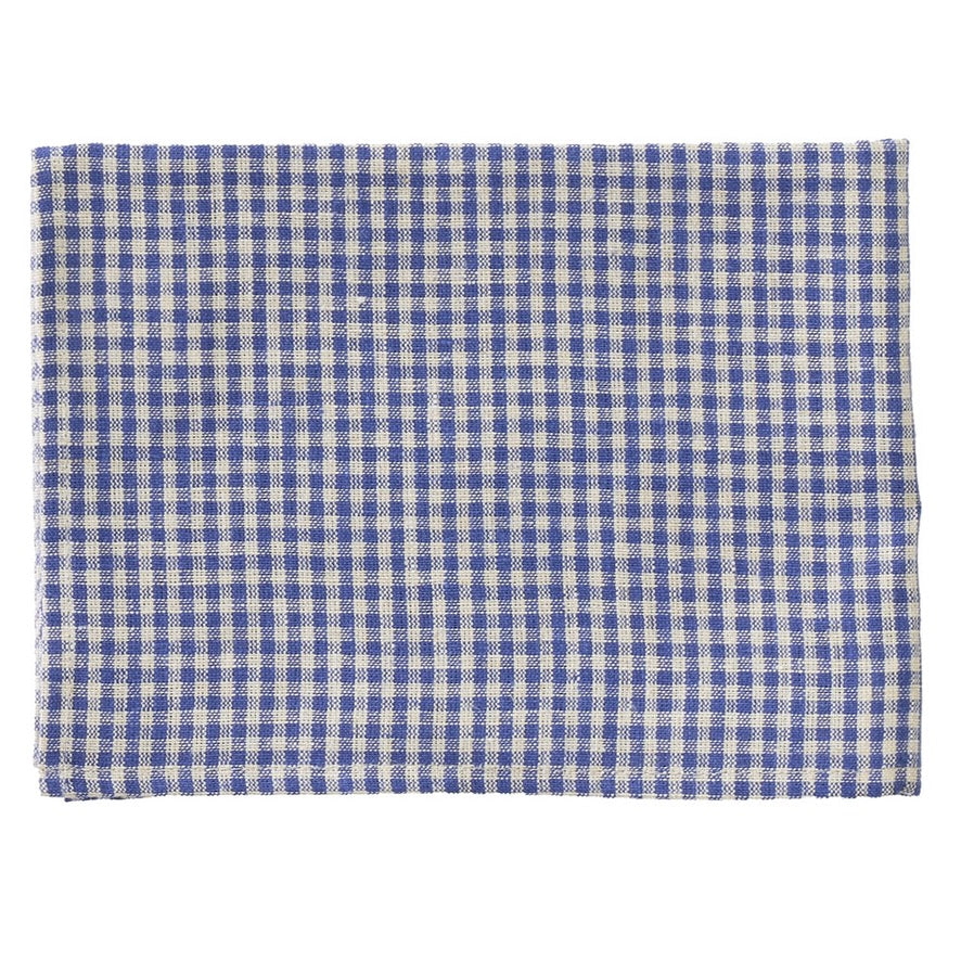 Blue & White Check (Fred) | Linen Kitchen Cloth