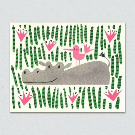 Hip Hip Hippo Card