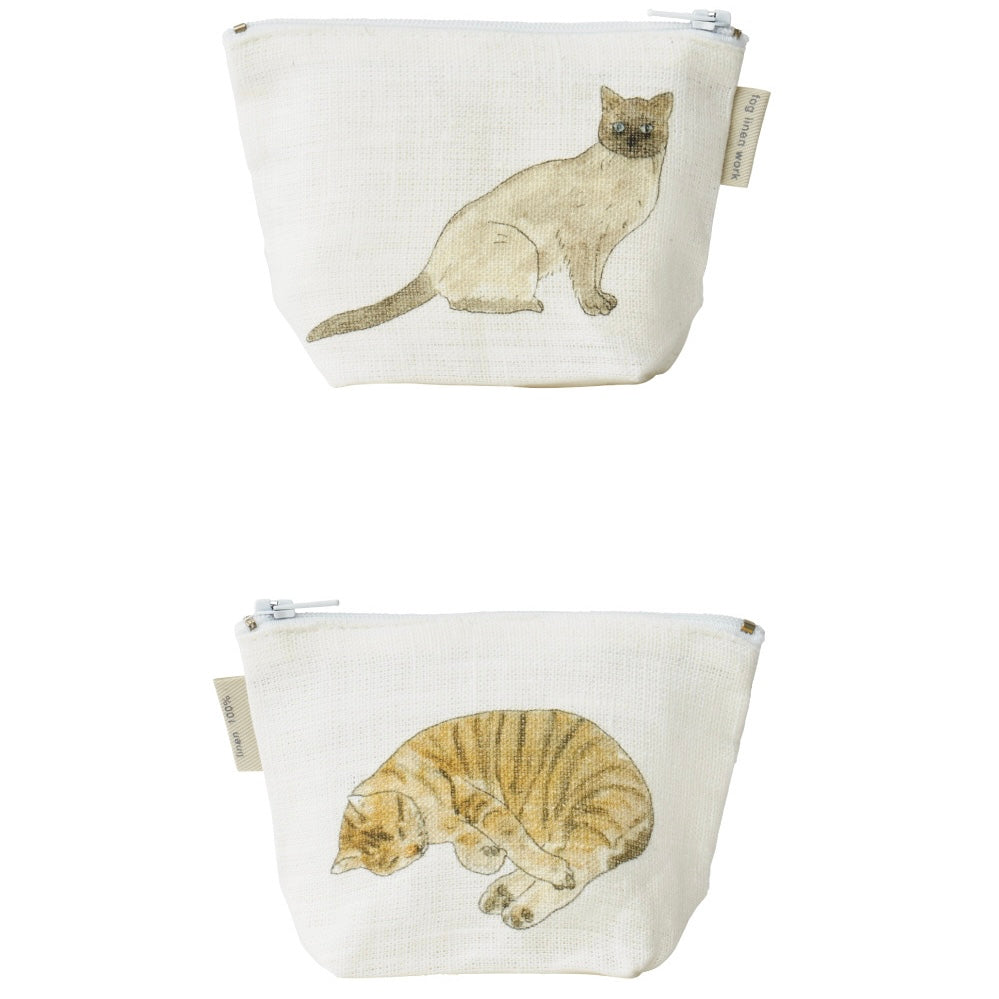 Isabelle Boinot Pouch - Two Cats