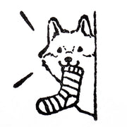Cozyca Midori Asano Stamp | Mischievous Puppy