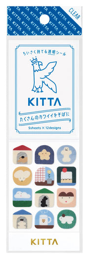 KITTA Portable Stickers | Clear Small | Home