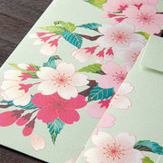 Silk Screened Washi Envelopes | Cherry Blossom