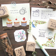Cozyca Midori Asano Stamp | Squirrel O'Clock
