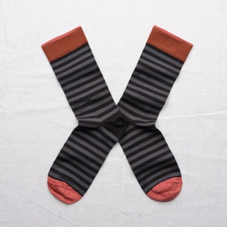 Bonne Maison Stripe Dark | Midcalf Sock
