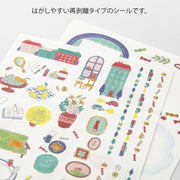 Midori Yuru Log Decorative Stickers - Daily Life