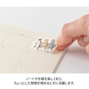 Midori Yuru Log Roll Stickers - Animal Emotions