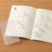 Midori Stickers - Date Circle