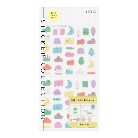 Midori Side-Frame Stickers - Loose Illustration