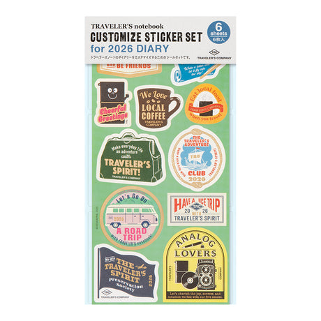 TRAVELER'S notebook 2026 Stickers | Traveler's Spirit
