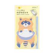 Midori Folding Memo Pad | Racoon