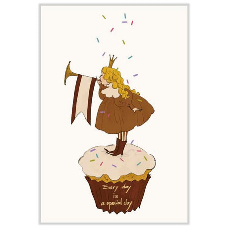 Every Day is a Special Day/Cupcake Postcard by Rei Kuruhashi