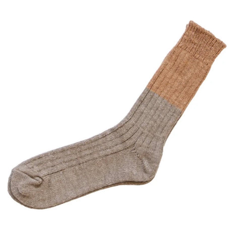 Nishiguchi Kutsushita Wool Cotton Slab Socks | Fish & Chips (2026 Limited Color)