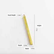 Wall Brass Stick Vase | Small