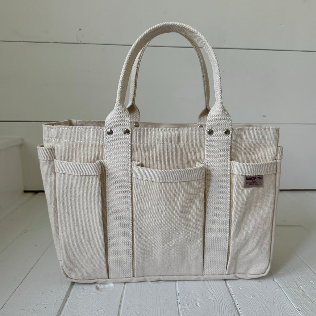 Small 5 Pocket Heavy Canvas Tote by ThreadLine | asst colors