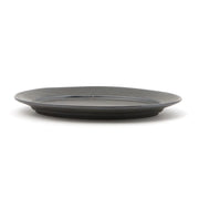 Deluxe Black Soil Oval Plate Medium - Grey Green