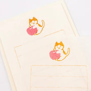 Furukawa Paper Mini Letter Set - Cat with Apple