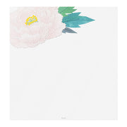 Silk Screened Peony Letter Pad