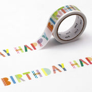 MT Happy Birthday Washi Tape