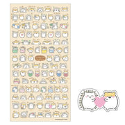 Puchi Puchi Hedgehog & Hamster Stickers