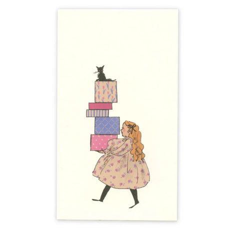 Girl with Cat Envelopes - Gifts