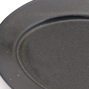 Deluxe Black Soil Oval Plate Medium - Black