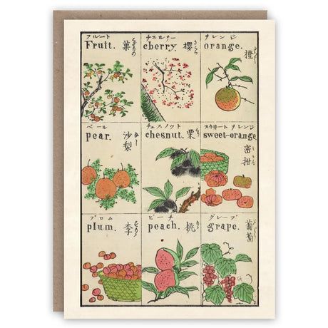 Japanese Fruits Card