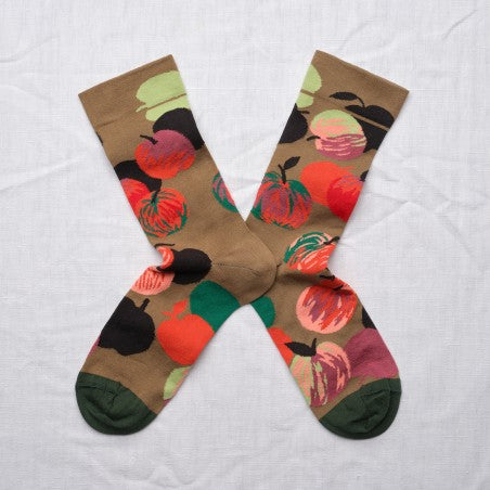 Bonne Maison Taupe Apple Sock