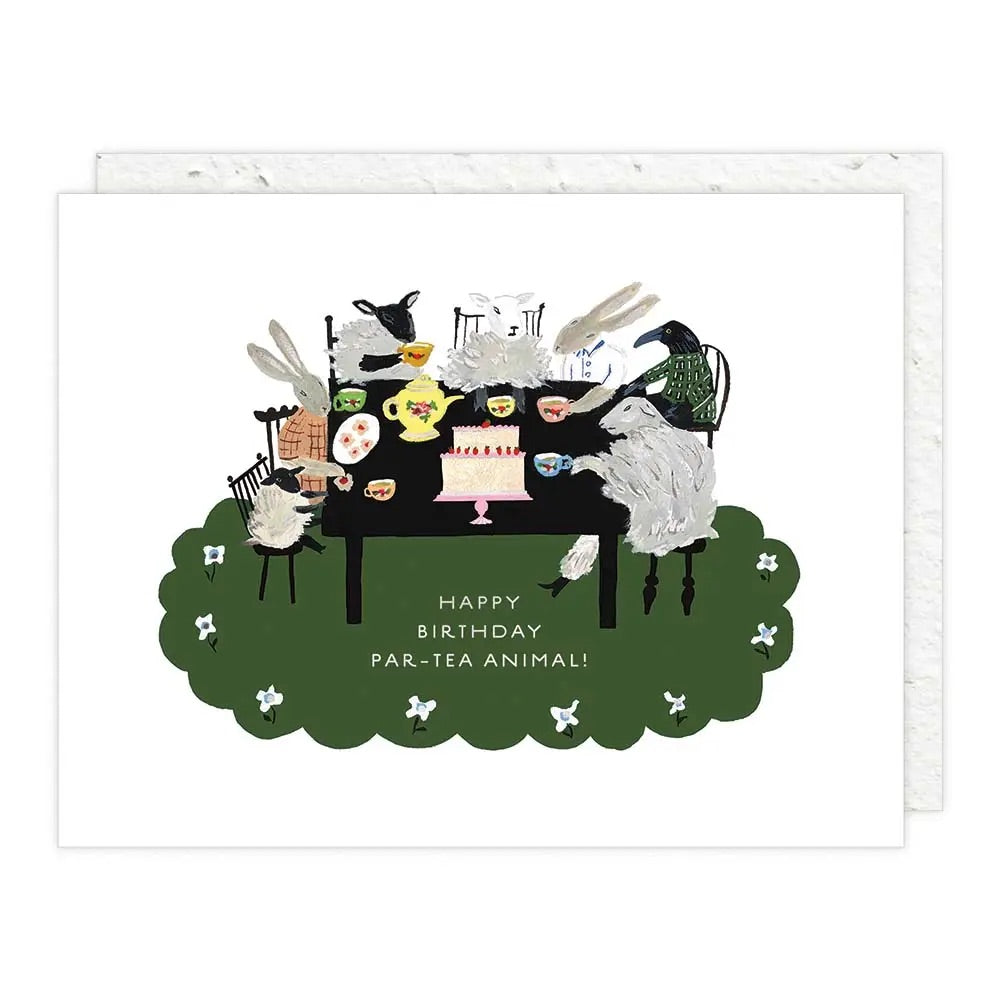 Par-Tea Animal Bday Card