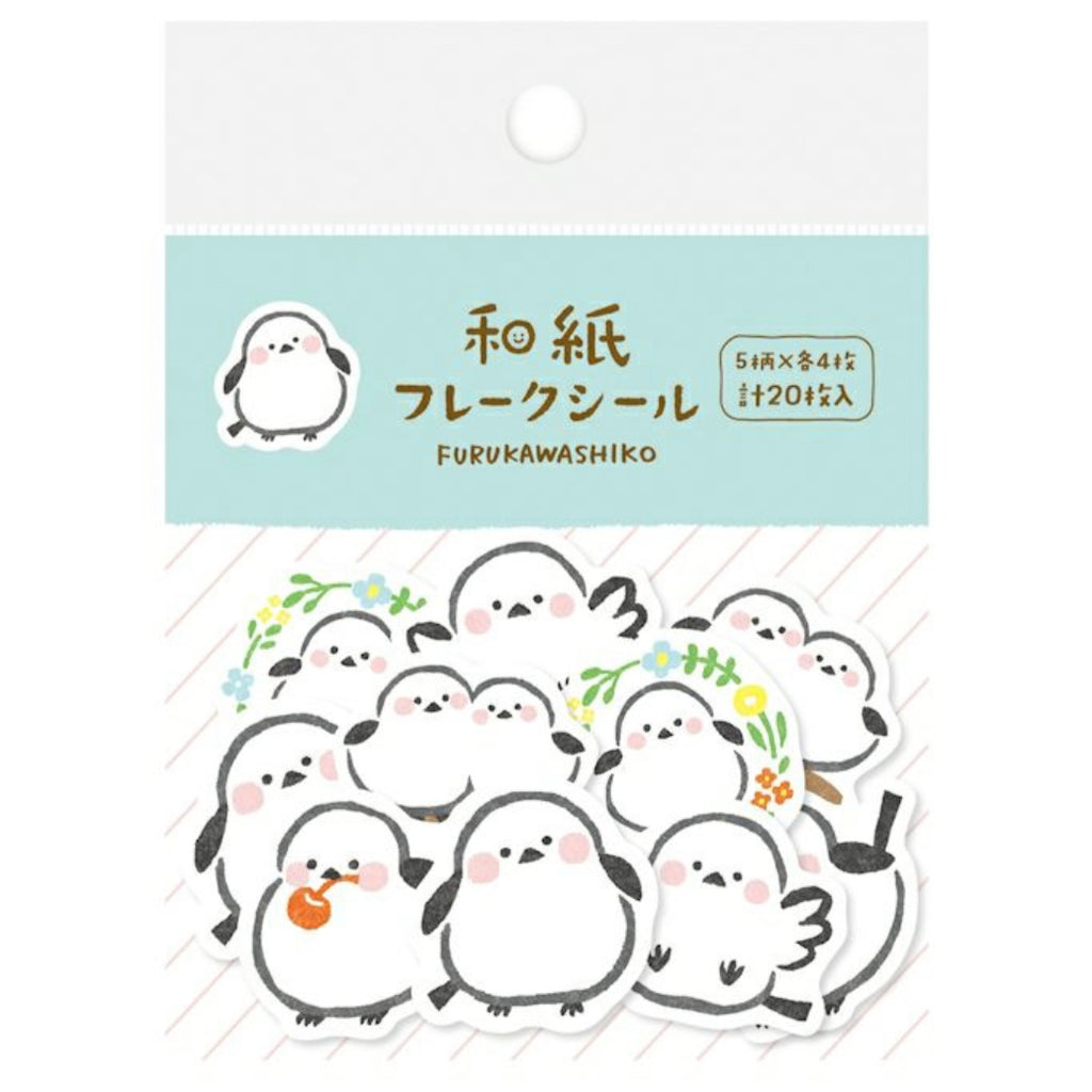 Furukawashiko Flake Stickers - Shimanaega Bird