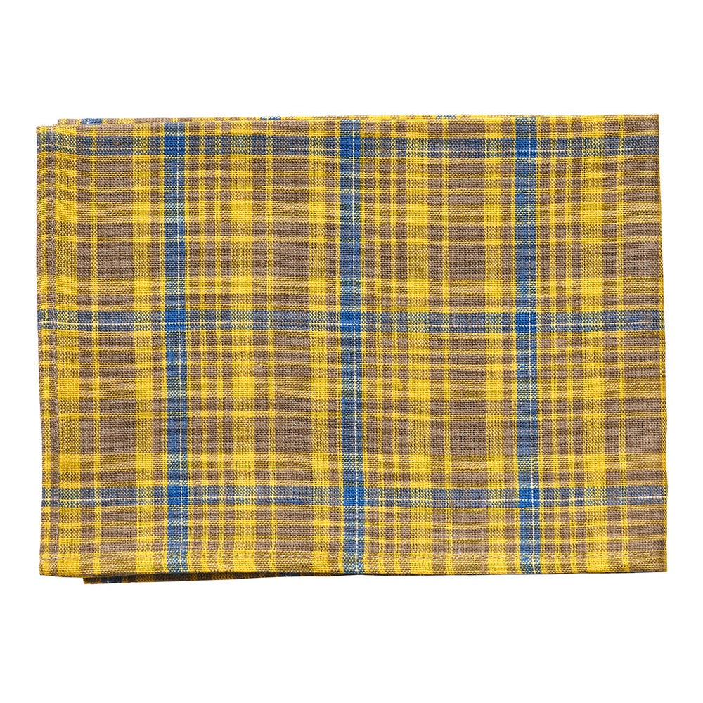 Yellow Plaid (Amber) | Linen Kitchen Cloth