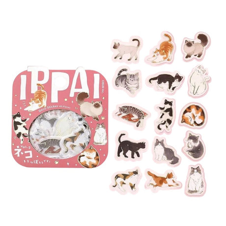 Ippai Flake Stickers | Cats Lots of Them