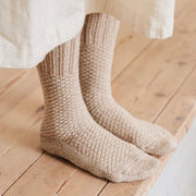 Nishiguchi Kutsushita Wool Cotton Boot Socks | Beach Stone (2026 Limited Color)