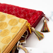 Kusuguru Japan "Honey Bean Princess" Jacqaurd Strap Pouch