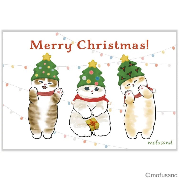 Mofusand Merry Christmas Postcard