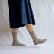 Nishiguchi Kutsushita Alpaca Wool Socks | Charcoal | Small Only