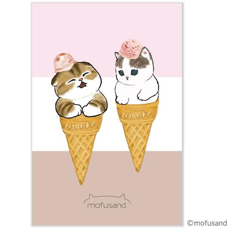 Mofusand Summer Sand Cone Postcard