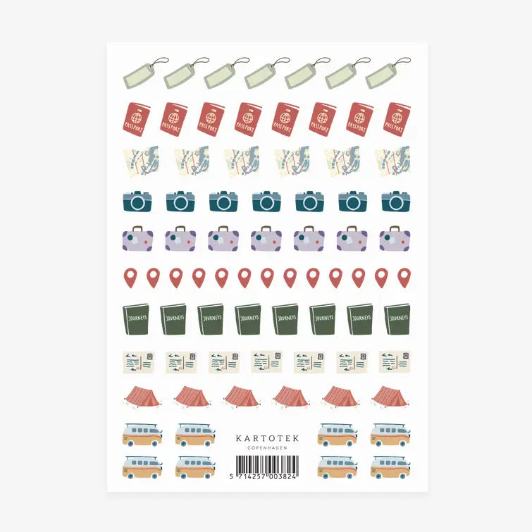 Kartotek Stickers | Mini Travel