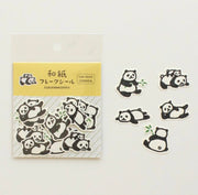 Furukawashiko Flake Stickers - Panda