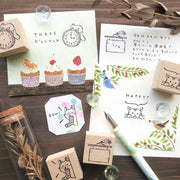 Cozyca Midori Asano Stamp | Cat