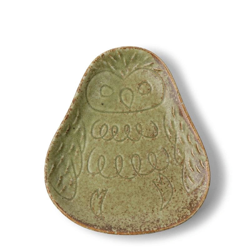 Sauce Dish Owl Green