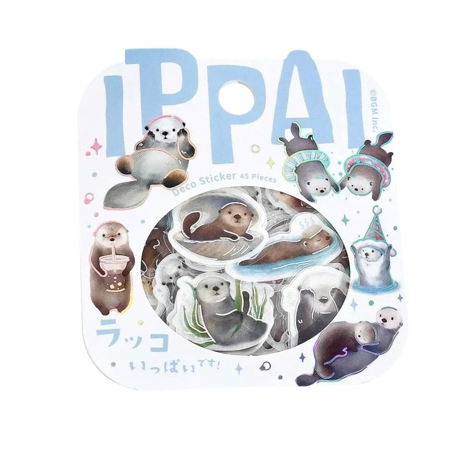 Ippai Flake Stickers | Lots of Otters