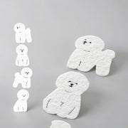 Mini Fuzzy Animal Letter Set | Bichon