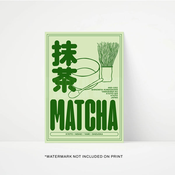 Matcha Print | 11x14 | ŪMEI