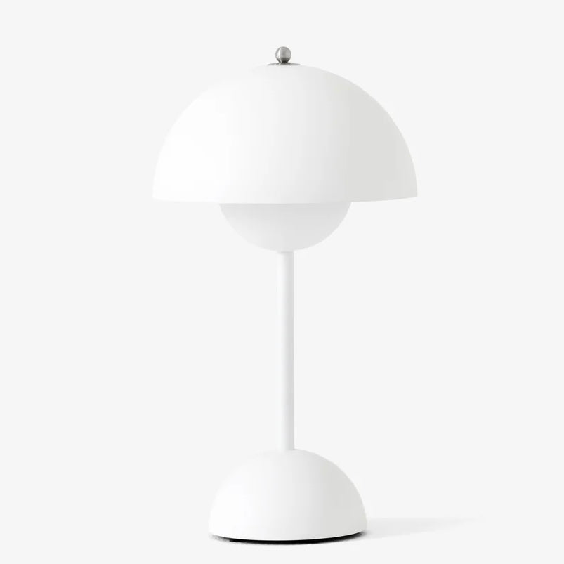 Flowerpot Rechargeable Lamp | Matte White