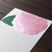 Silk Screened Camellia Message Pad