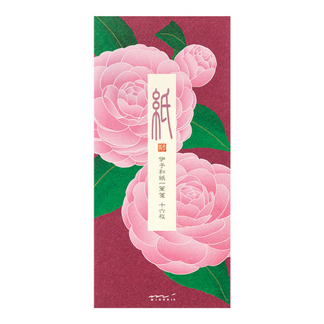 Silk Screened Camellia Message Pad